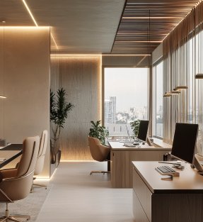 Escritório comercial moderno Escritório comercial moderno